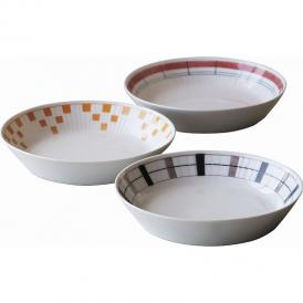 夏の贈り物お中元 プレートLトリオ アンティコ 直径21.5×4.5cm