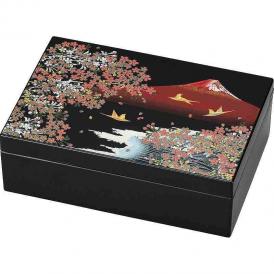夏の贈り物お中元 桜富士 アクセサリーBOX 16.5×11.5×5.3cm