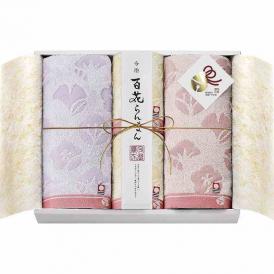 夏の贈り物お中元 フェイスタオル2P&ハンドタオル2P 今治 百花らんまん フェイスタオル：34×80cm、ハンドタオル：34×35cm