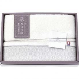 夏の贈り物お中元 バスタオル 白妙の結 約60×120cm