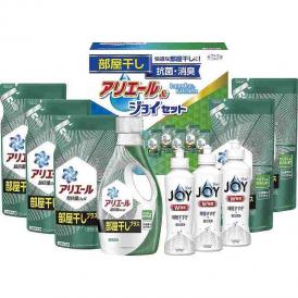 冬の贈り物アリエール部屋干し&ジョイセット ギフト工房 P&Gアリエールジェル部屋干しプラス詰替用（430g）×5、P&G除菌ジョイ（170ml）×3、P&Gアリエールジェル部屋干しプラス（690