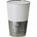 夏の贈り物お中元 うすづくり てまりタンブラー370ml（木箱入） プラチナ 直径7.9×11.5cm