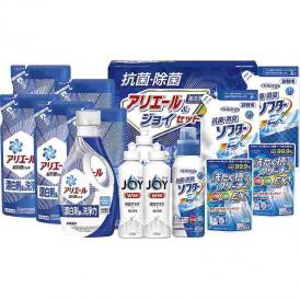冬の贈り物抗菌除菌・アリエール&ジョイセット ギフト工房 P&Gアリエールジェル詰替用（450g）×5、P&G除菌ジョイ（170ml）×3、抗菌消臭ソフターEX詰替用（350g）・洗たく槽クリーナ