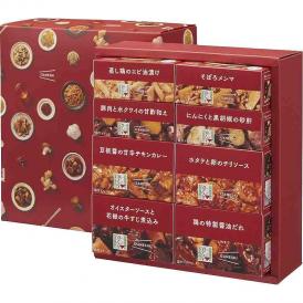 冬の贈り物中華惣菜缶詰セット シャンウェイ×IZAMESHI 豆板醤の甘辛チキンカレー（150g）・ホタテと卵のチリソース（140g）・鶏の特製醤油だれ（130g）・オイスターソースと花椒の牛すじ