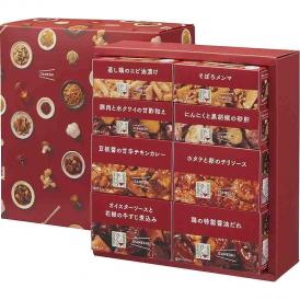 夏の贈り物 中華惣菜缶詰セット シャンウェイ×IZAMESHI 豆板醤の甘辛チキンカレー（150g）・ホタテと卵のチリソース（140g）・鶏の特製醤油だれ（130g）・オイスターソースと花椒の牛すじ