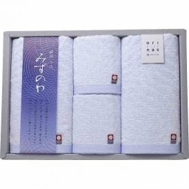 夏の贈り物お中元 みずのわ三 フェイスタオル2P＆ウォッシュタオル2P 今治タオル フェイスタオル：34×75cm、ウォッシュタオル：34×35cm
