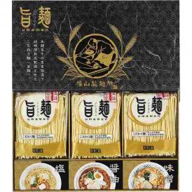 夏の贈り物お中元 福山製麺所「旨麺」 ラーメン（80g）×6、塩スープ（36g）・はかた大将スープ（醤油・味噌）（各35g）×各2