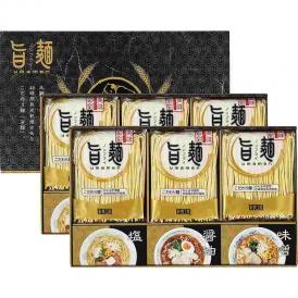 夏の贈り物お中元 福山製麺所「旨麺」 ラーメン（80g）×12、塩スープ（36g）・はかた大将スープ（醤油・味噌）（各35g）×各4