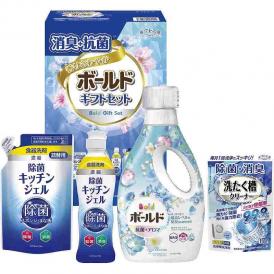 冬の贈り物消臭抗菌・ボールドギフトセット ギフト工房 P&Gボールドジェル（640g）・除菌キッチンジェル（200ml）・除菌キッチンジェル詰替用（160ml）・洗たく槽クリーナー（100g）×各