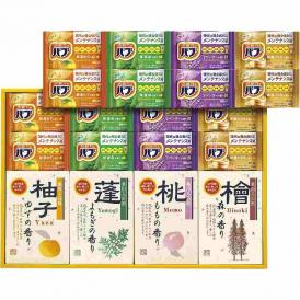 夏の贈り物お中元 四季折々 薬用入浴剤セット バブ（ゆず・森・ラベンダー・ひのき）×各4、薬用入浴剤（ゆず・よもぎ・もも・ひのき）（各25g×2袋）×各1