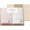 夏の贈り物お中元 フェイスタオル2P（木箱入） 今治 34×75cm