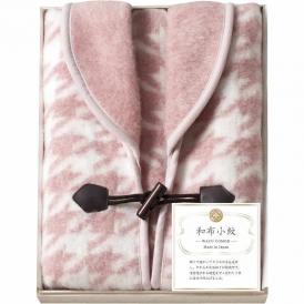 夏の贈り物お中元 ホームベスト（国産木箱入） 和布小紋 ピンク 身丈約70cm、肩幅約40cm、胸囲約100cm