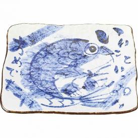 夏の贈り物お中元 ごちそう皿 夕立窯 23×27×3cm