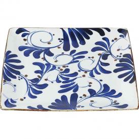 夏の贈り物お中元 角プレート 大 波佐見焼 27×27×2cm