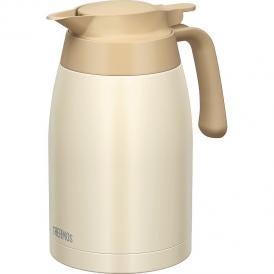 夏の贈り物お中元 ステンレスポット1.5L サーモス クリームホワイト 19×12.5×22.5cm