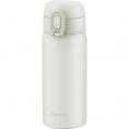 夏の贈り物お中元 ワンタッチマグボトル350ml ピーコック ホワイト 6.4×7.2×18.2cm