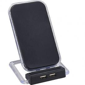 夏の贈り物お中元 2USBポート付ワイヤレス充電器 アスタブ 9.5×10×12cm
