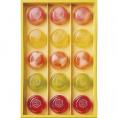 夏の贈り物お中元 ピッコロドルチェ ひととえ ピーチ＆グレープフルーツ味・アップル＆パイン味・マンゴー＆ライチ味・レモン＆ライム味・カシス＆ストロベリー味（各52g）×各3