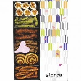 夏の贈り物お中元 彩 花林 Oldnew 奉天（47g）・黒かりんとう（24g）・青海苔かりんとう（21g）・シナモンかりんとう・うず巻（各20g）・そばかりんとう（16g）・飾り菓子（3g）×各1