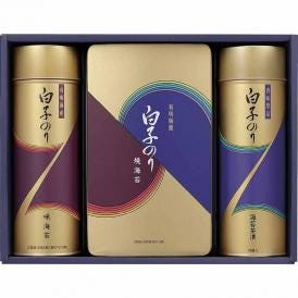 夏の贈り物お中元 有明海産海苔詰合せ 白子のり 味のり12袋詰（8切5枚）・焼のり2袋詰（2切8枚）・のり茶漬け（10袋）×各1