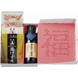 夏の贈り物お中元 TKG-smile 白 まるじょう かつお花削り（2g）･かつおソフト削り（1.5g）×各2、芳醇かけ醤油（200ml）･ソフトふりかけ鰹とごま（5g）×各1