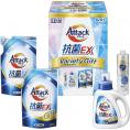 春の贈り物 アタック抗菌ＥＸバラエティギフト 花王 アタック抗菌EX詰替用（690g）×2、アタック抗菌EX（880g）・キュキュットクリア除菌（240ml）×各1