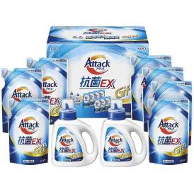夏の贈り物お中元 アタック抗菌ＥＸギフト 花王 アタック抗菌EX詰替用（690g）×7、アタック抗菌EX（880g）×2