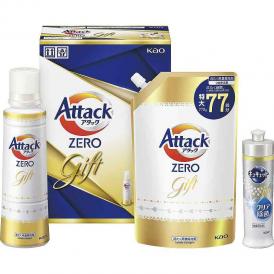 夏の贈り物お中元 アタックZEROギフト アタックZERO詰替用（770g）・アタックZERO（580g）・キュキュットクリア除菌（240ml）×各1