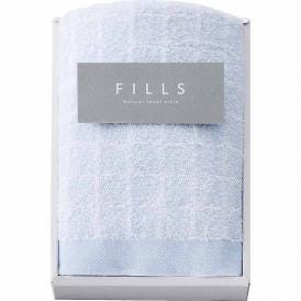 夏の贈り物お中元 フェイスタオル FILLS ブルー 34×75cm