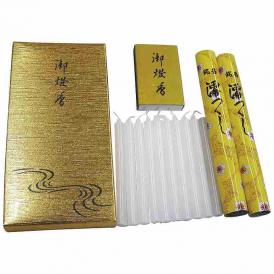 夏の贈り物お中元 御燈香A 1号ローソク×10、線香×2、寸二マッチ×1