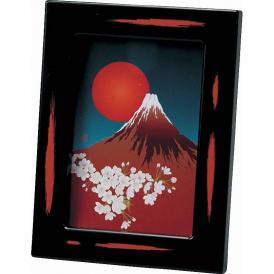 夏の贈り物お中元 和風フォトフレーム 曙（富士） 約16.5×12.5×2cm