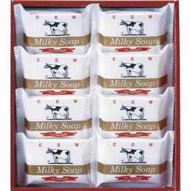 夏の贈り物お中元 ゴールドソープセット 牛乳石? 石鹸（80g）×8