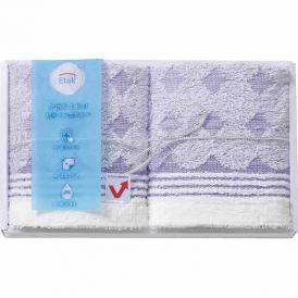 夏の贈り物お中元 今治うまれのウォッシュタオル2P イータック（抗ウイルス加工） 34×30cm