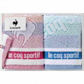 夏の贈り物お中元 ルコック ビッグロゴ フェイスタオル2P le coq sportif 32×80cm