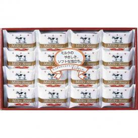夏の贈り物お中元 ゴールドソープセット 牛乳石? 石鹸（80g）×16