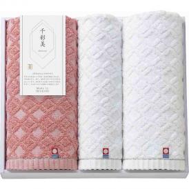 夏の贈り物お中元 フェイスタオル2P&ウォッシュタオル 今治タオル フェイスタオル：28×75cm、ウォッシュタオル：28×30cm