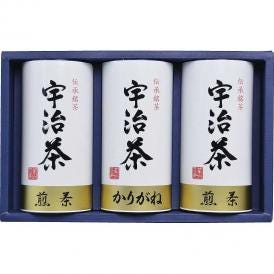 夏の贈り物お中元 宇治茶詰合せ（伝承銘茶） 煎茶（100g）×2、雁が音（100g）×1