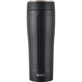 夏の贈り物お中元 ポータブルタンブラー480ml イミオ ブラック 直径7.7×21.2cm