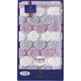 夏の贈り物お中元 バスマット チェルベ パープル 45×60cm