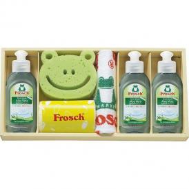 春の贈り物 キッチン洗剤ギフト フロッシュ フロッシュミニ（アロエヴェラ）（オーストリア）（100ml）×3、マイクロファイバークロス（中国）（25×25cm）×2、スポンジ（中国）×1