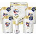 春の贈り物 アタックZEROワンハンドギフト 花王 アタックZERO詰替用（770g）×4、アタックZEROワンハンド（380g）×1
