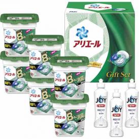 夏の贈り物お中元 アリエールジェルボール部屋干しギフトセット P&G アリエールジェルボール４D部屋干し用（11個）×6、除菌ジョイコンパクト（170ml）×3