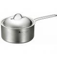 春の贈り物 片手鍋18cm 燕熟の技 2.2 本体：ステンレス鋼・アルミニウム（三層構造）、蓋・ハンドル：ステンレス鋼