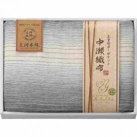 春の贈り物 三重織ガーゼケット 中瀬織布 ブルー 140×180cm