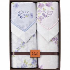 夏の贈り物お中元 四方額付き綿毛布（毛羽部分）2P ニューベーシック 140×200cm