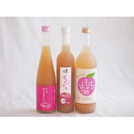 桃のお酒を楽しめる3本セット(もも梅酒ももはじめました 国産ももとろ 国産もものお酒) 500ml×2本 720ml×1本