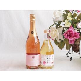 桃のお酒を楽しめる2本セット(信州のももを使ったワイン 脱アルコールカールユングピーチ(ドイツ)) 500ml×1本 750ml×1本