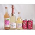 桃のお酒を楽しめる5本セット(国産もものお酒 信州のももを使ったワイン カフェ ド パリ ピーチスパークリング(フランス) 福島もものチューハイ缶) 720ml×1本 500ml×1本 750ml×1