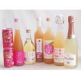 桃のお酒を楽しめる8本セット(山梨県ももワイン もも梅酒ももはじめました 国産ももとろ 国産もものお酒 信州のももを使ったワイン カフェ ド パリ ピーチスパークリング(フランス) 福島もものチューハ