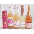 桃のお酒を楽しめる6本セット(山梨県ももワイン 国産もものお酒 カフェ ド パリ ピーチスパークリング(フランス) 脱アルコールカールユングピーチ(ドイツ) 福島もものチューハイ缶) 720ml×2本